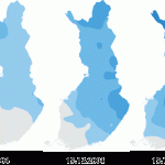 Situación de nieve en Laponia temporada 2004-2005