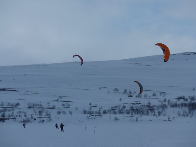 Ascensión al Halti con kites