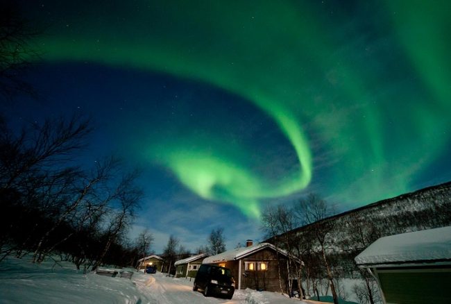 Aurora Boreal en el hotel Holiday Village Valle 