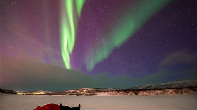 Aurora Boreal en el Pulmankijärvi (lago) 