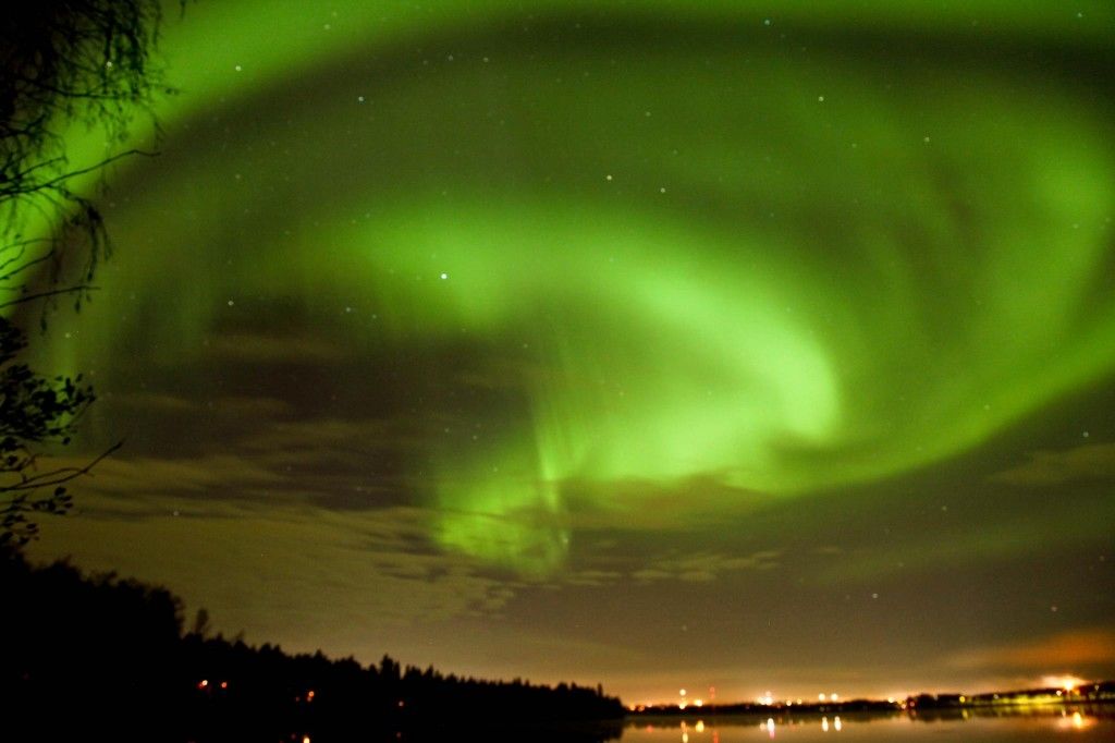 auora boreal rovaniemi laponia finlandia