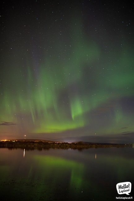 Auora boreal sobre Rovaniemi, Laponia, Finlandia (13.9.2013) Foto: Hello Lapland