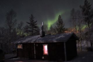 Aurora Boreal Saariselkä. Foto Carlos López (03.12.2011)