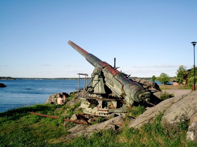 Cañon ruso en Suomenlinna 