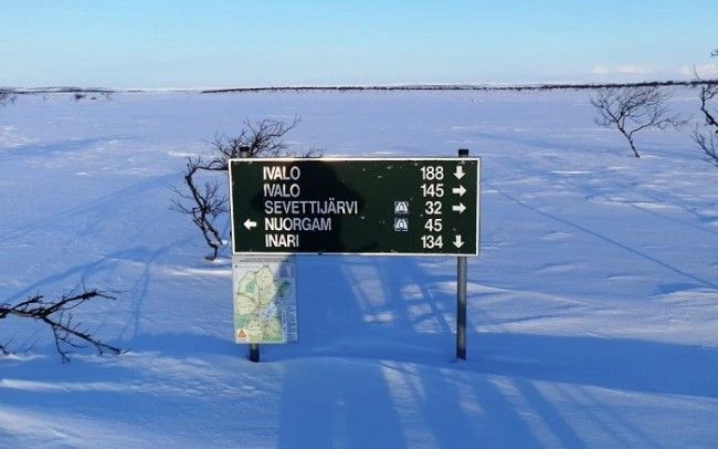 Cartel indicador para motos de nieve 