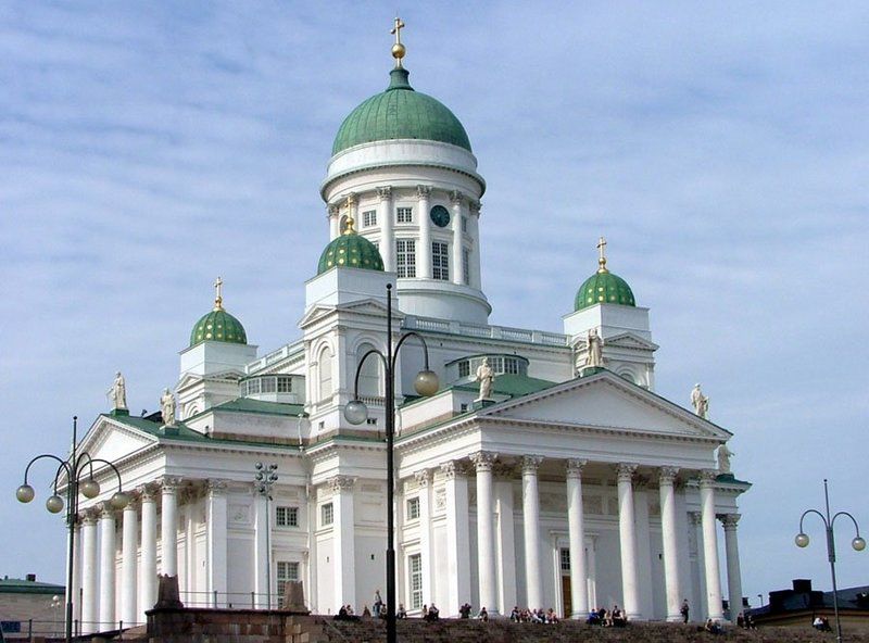 La catedral luterana de Helsinki, Finlandia