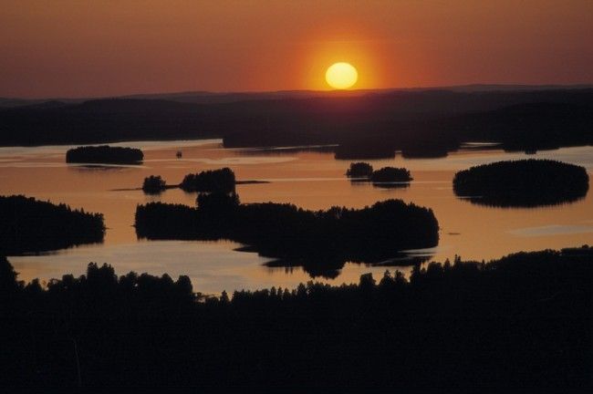 Detalle del lago Saimaa 