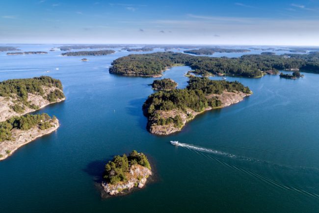 El archipiélago de Turku en verano 