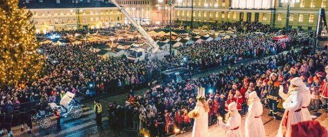 El día de Santa Lucía en Helsinki 