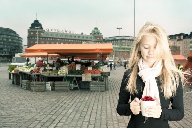 El mercado de Hakaniemi en Helsinki 