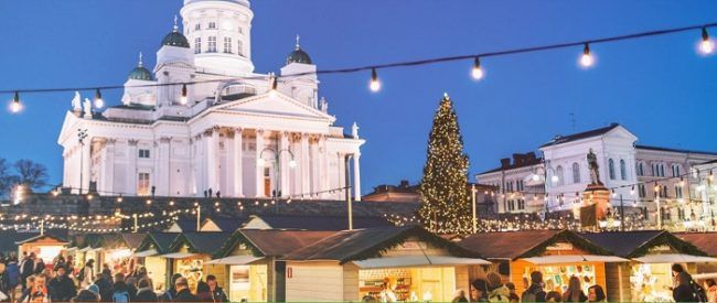 El mercado de Navidad de Helskinki 