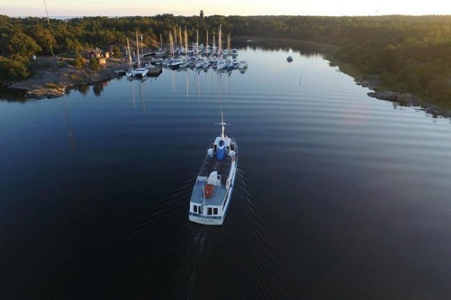 El pequeño puerto de la isla de Örö 