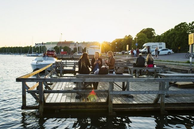 Embarcadero en la isla de Pellinge