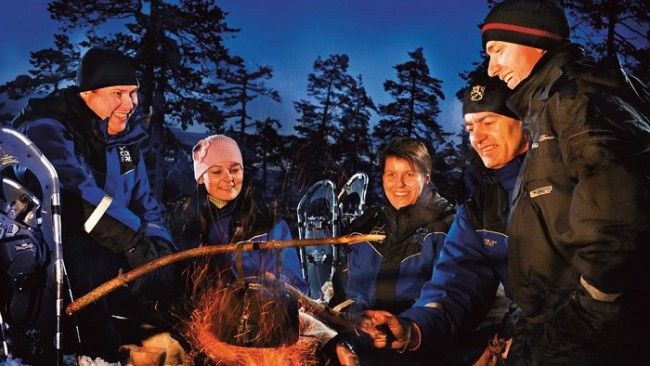 Excursión con raquetas para ver la Aurora Boreal 