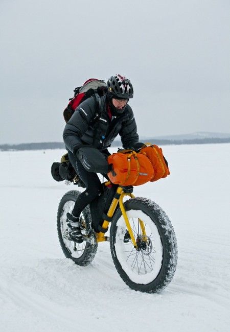 FatBiker en pleno esfuerzo 