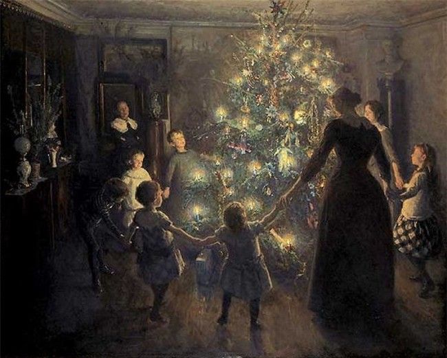 Feliz Navidad en 1891. Autor: Viggo Johansen 