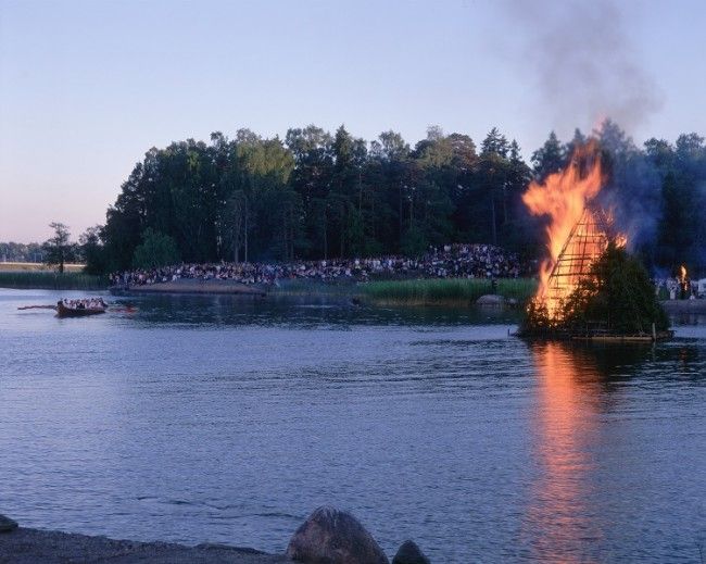 Hoguera de San Juan en Seurasaari 