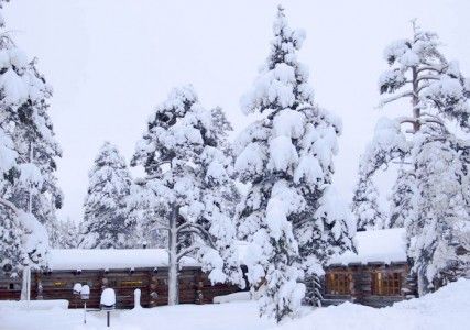 Jávri en invierno, Saaariselkä