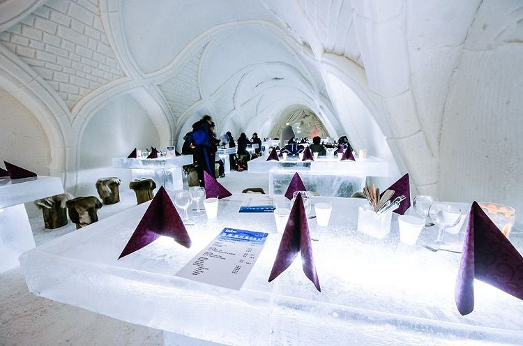 Restaurante de hielo en Castillo - Kemi