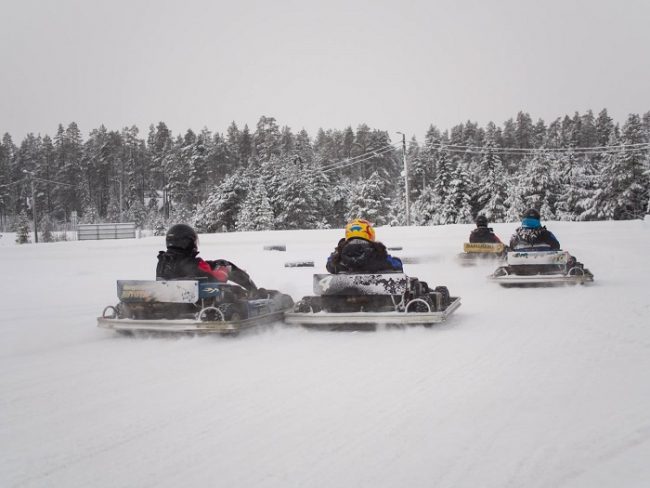 Karting en hielo en Ruka 