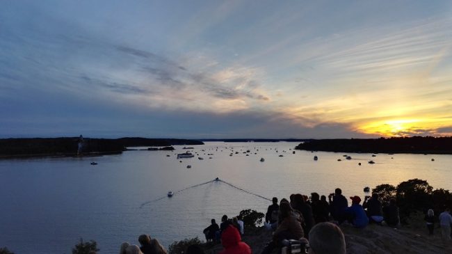 La Bahia de Naantali durante la noche de San Juan 