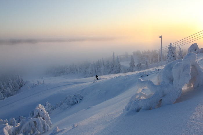 La estación de esquí de Ruka tiene descensos de ensueño