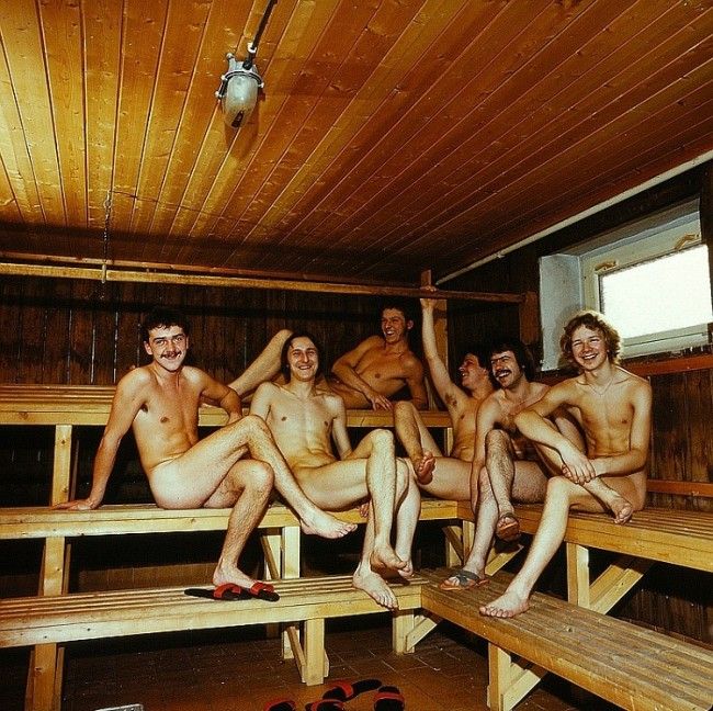 La sauna es lugar de reunión coloquio y fiesta 