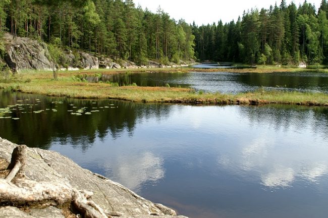 Lagos, bosques y rocas forman el Parque Nacional de Nuuksio 