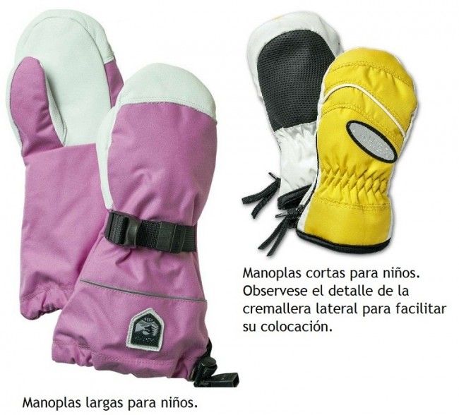 Manoplas para niños 