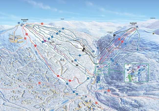 Mapa-de-la-estación-de-esquí-de-Saariselkä_fotoSkiSaariselkä