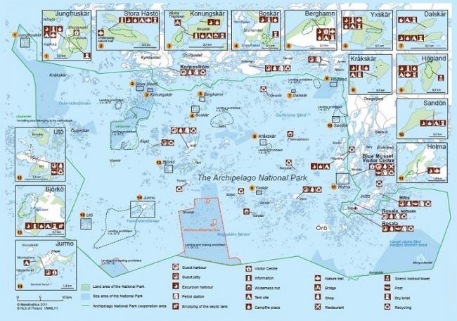 Mapa informativo Parque Nacional Archipiélago 