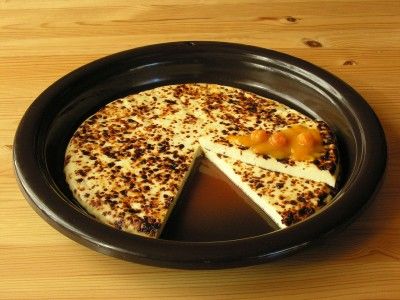 Pan de queso con moras del pantano.