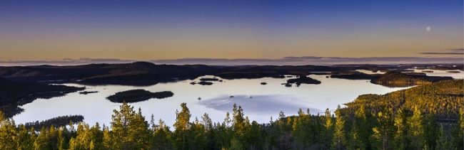 Panorámica aérea en verano donde se ubica el hotel Nangu 