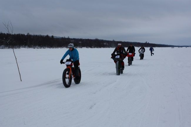 Participantes en la categoría de Fat-Bike 