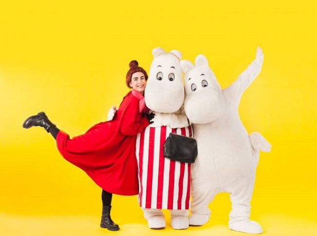 Personajes de Moomin: Pequeña My, mama Mumin y Mumin 