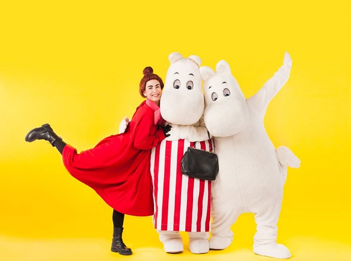 Personajes de Moomin: Pequeña My, mama Mumin y Mumin