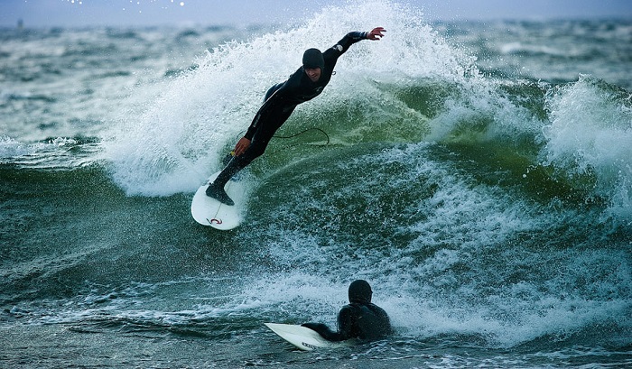 Practicando el Surf en Finlandia