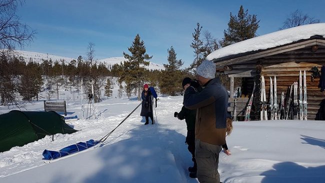 Primavera es el mejor momento para disfrutar de una buena travesía con equís en el Parque Nacional de Urho Kekkonen