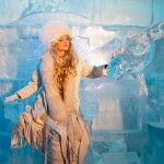 Princesa de hielo en Santa Park (Foto HelloLapland)