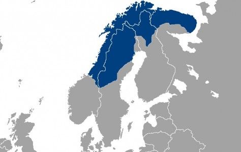 Localización del pueblo Sami