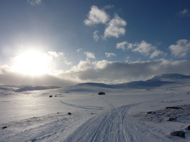  Nieve en las montañas de Finlandia