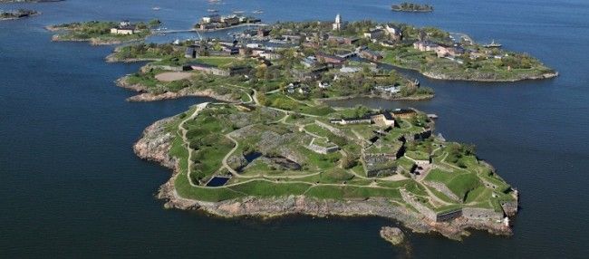 Vista aérea de Suomenlinna 