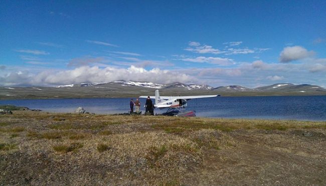 Vuelo polar en la zona de las colinas de Kilpisjärvi 