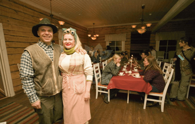 Cena de leñadores ocasionales 