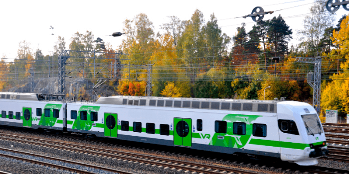 Uno de los trenes de Finlandia